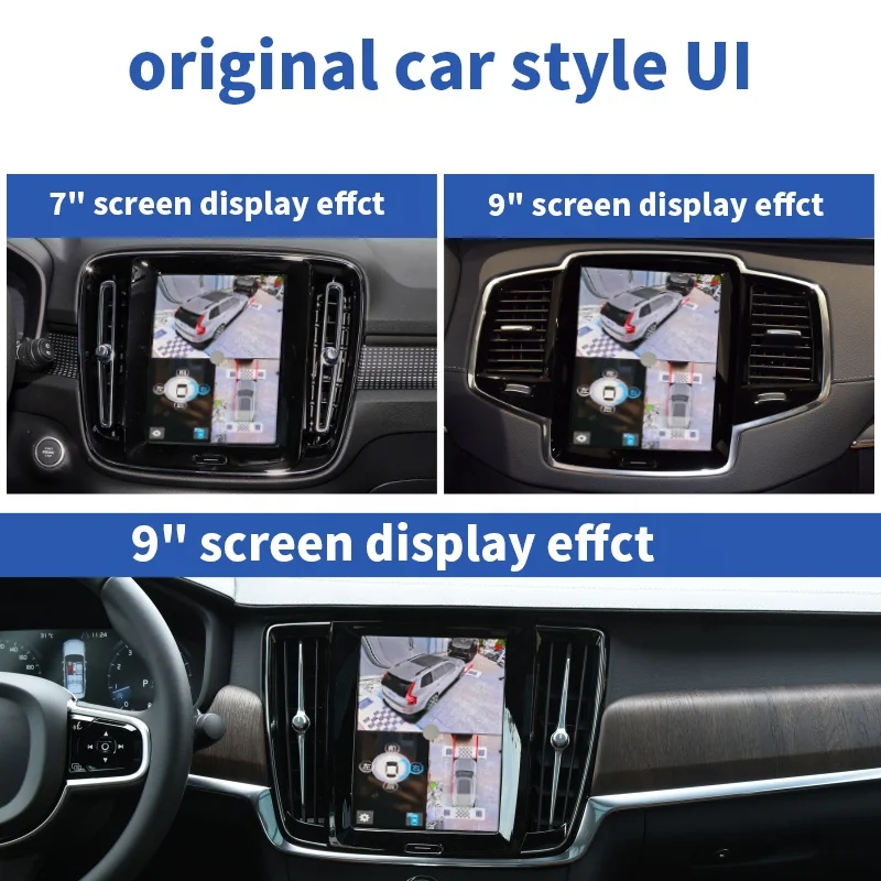 2022 Newest 170 Angle 3d Bird View Car Camera 360 Camera Surround View Panoramic Parking System 360 Degree Car Camera