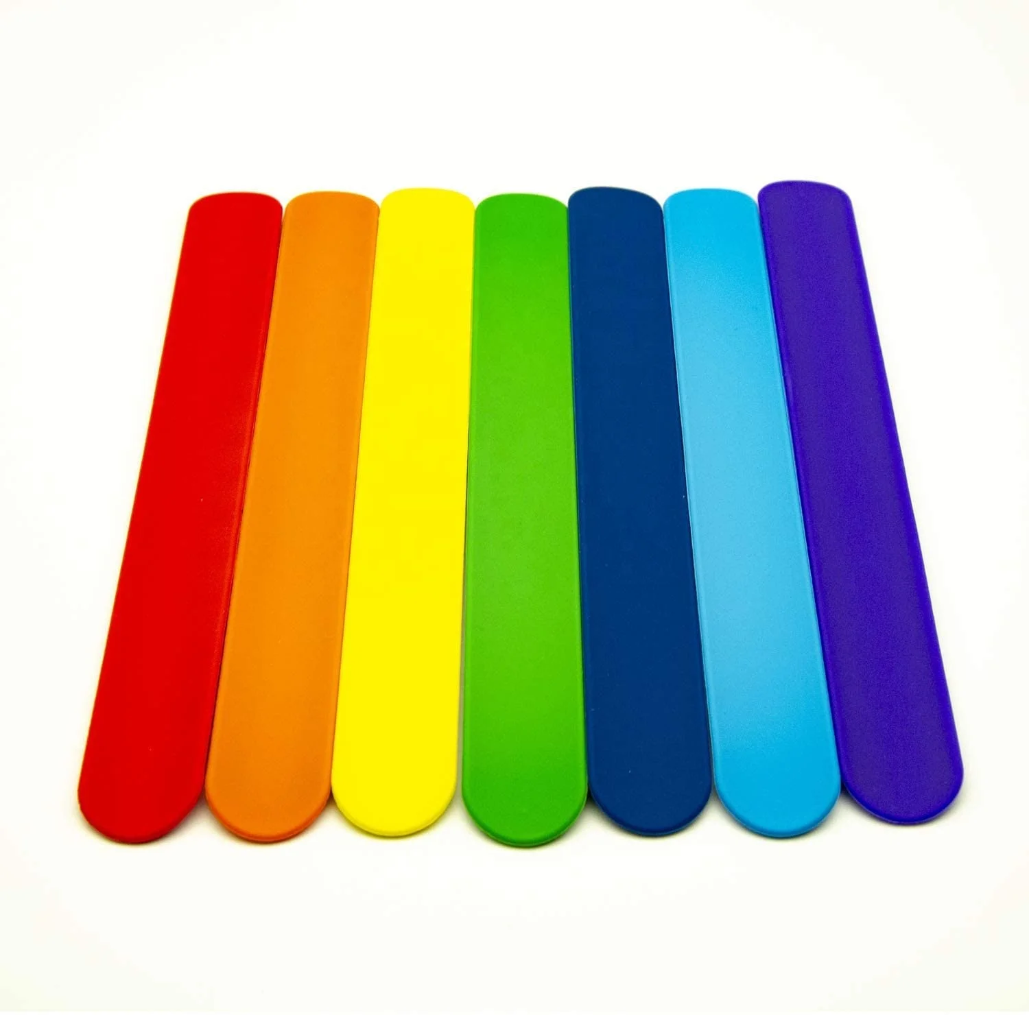 Wholesale bulk cheap custom eco-friendly rubber snap wristband recycled blank silicone slap bracelet for promotion