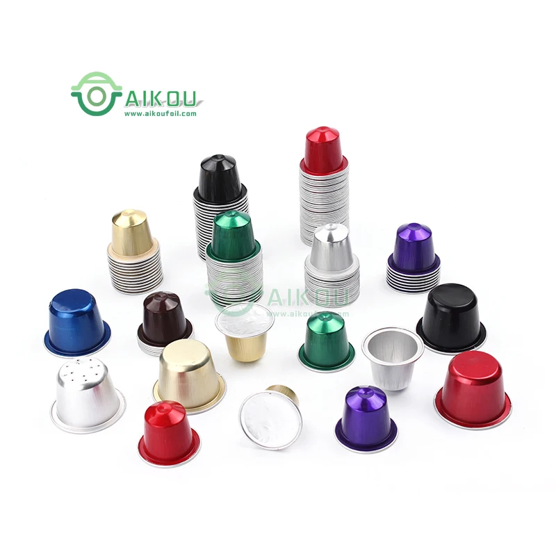  Капсульные кофейные капсулы Aikou nespresso с крышкой высокое качество индивидуальная Термоизолирующая крышка 15 мл алюминиевая фольга