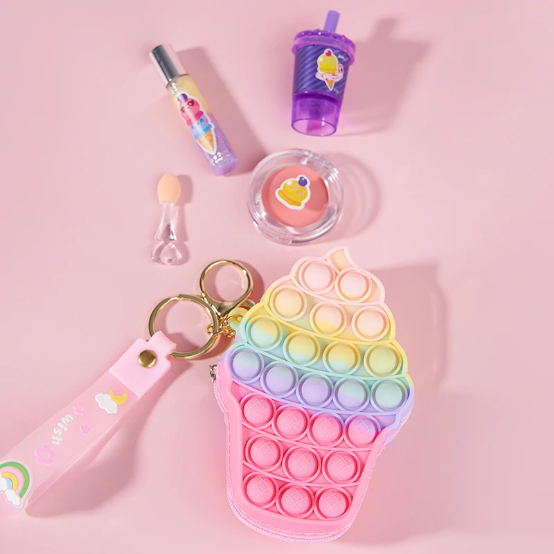 gift kits pretend princess high quality hot children scented sweet cosmetics kit private label girls non toxic kids makeup set