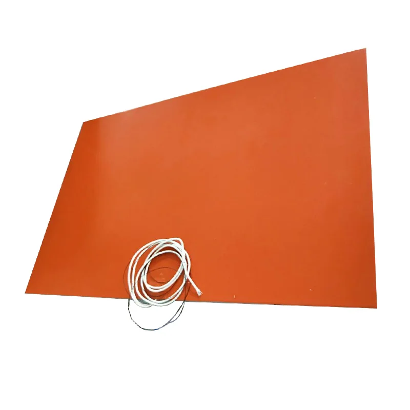 China Made 220v 300w Industrial Flexible Electric Pad Heater Silica Gel For Laboratory