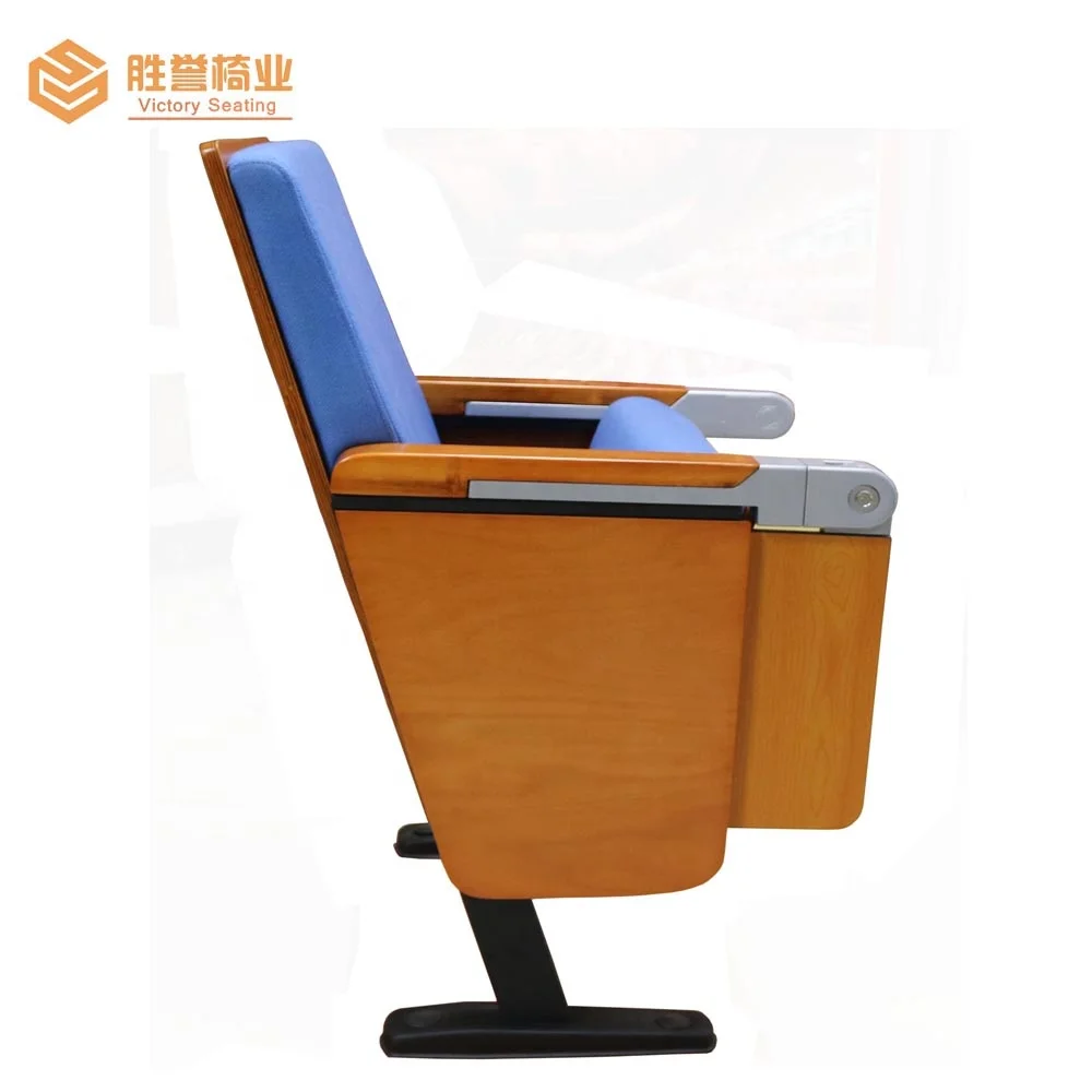 Cheap Price Auditorium Chair Theater Furniture Chairs for School, University, Church and Conference Hall W/ Writing Pad
