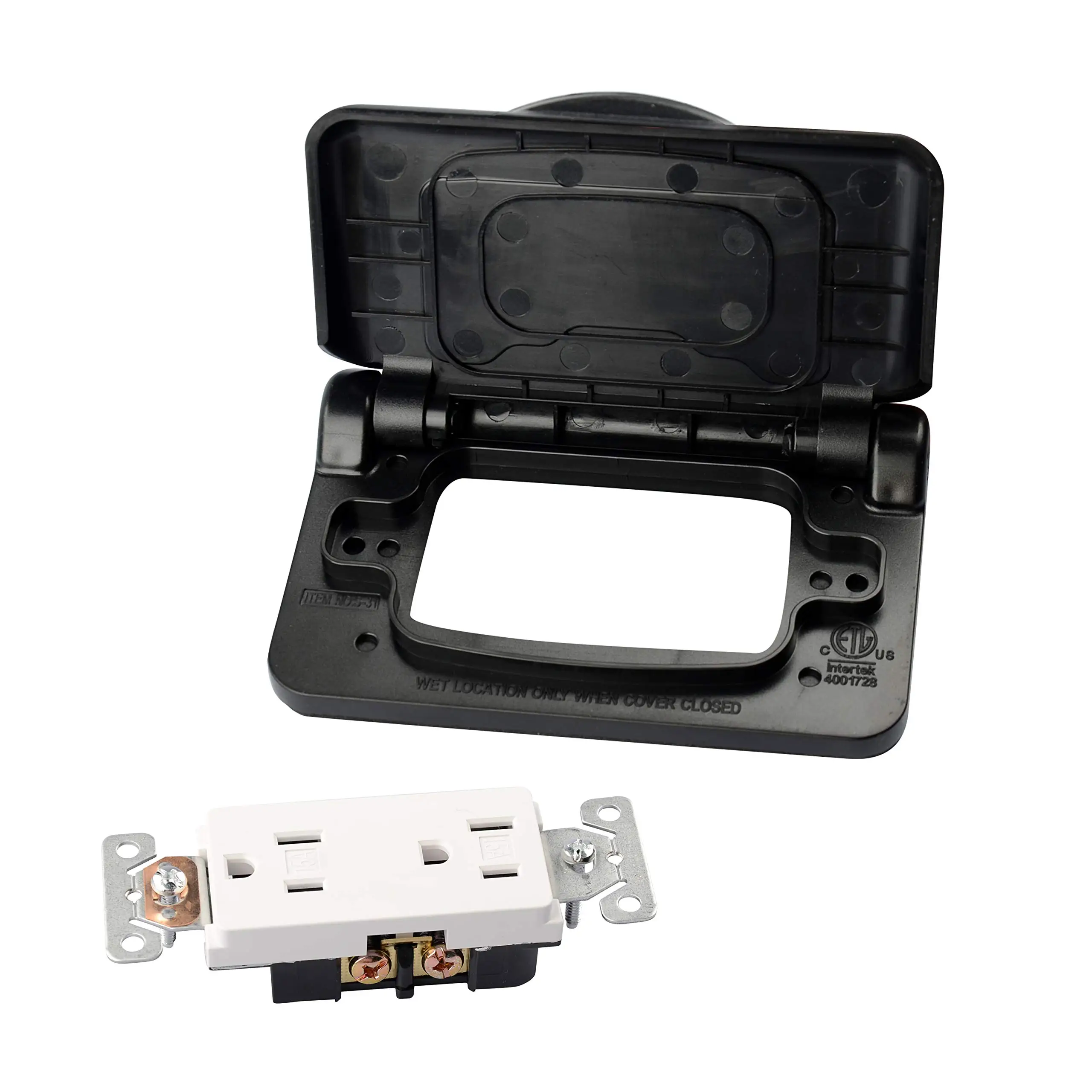 RV Power Outlet Cover Plate ABS Material for GFCI Receptacle, Waterproof RV Socket Cover