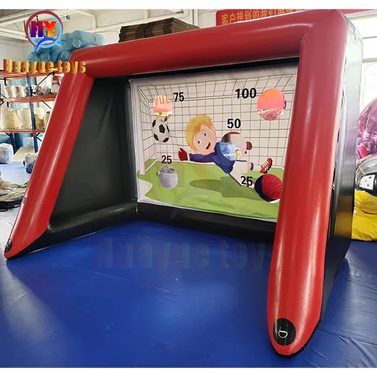 HUAYUE Hot Sale Customized Inflatable Sport Commercial Soccer Equipment Model Goal For Sport Activities Inflatable Football Goal