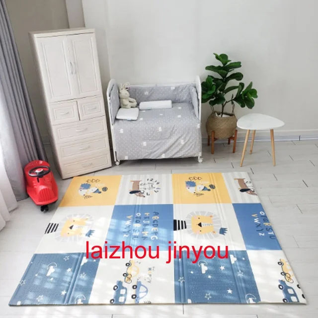 Игровой коврик XPE из пенопласта 200*180 см детский складной для ползания детские складные