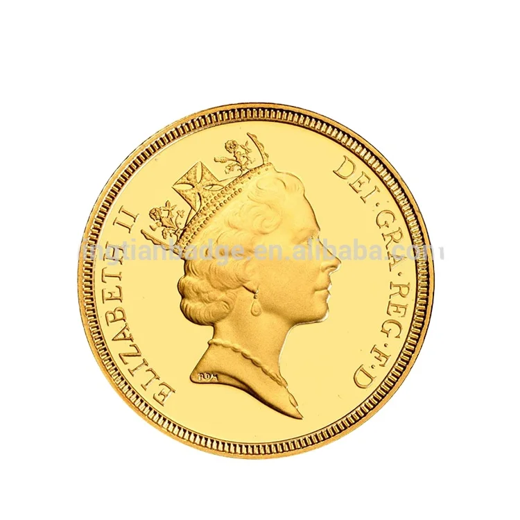 LINGTIAN Customized Beautiful Design Queen Elizabeth Coin