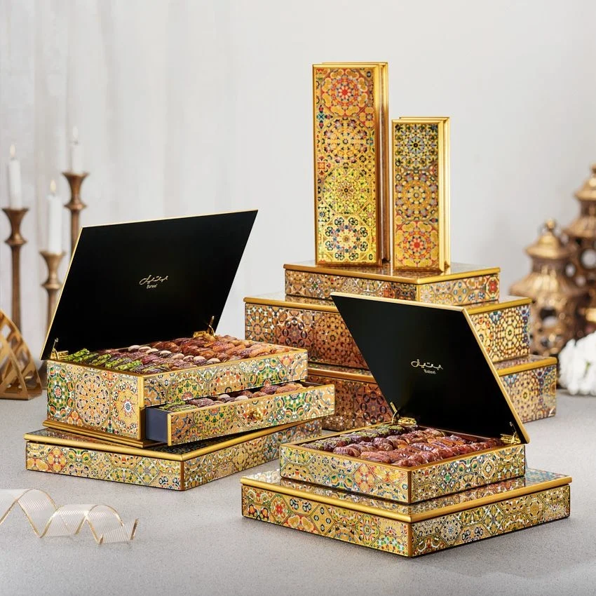 Factory Suadi Arabia Picture Luxury Wooden Qatar Date Box