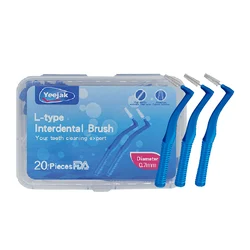 Top picks Interdental Brush Plastic Manufacturer L Type Orthodontics Braces Factory Dental Floss Biodegradable 120pcs 0.7mm