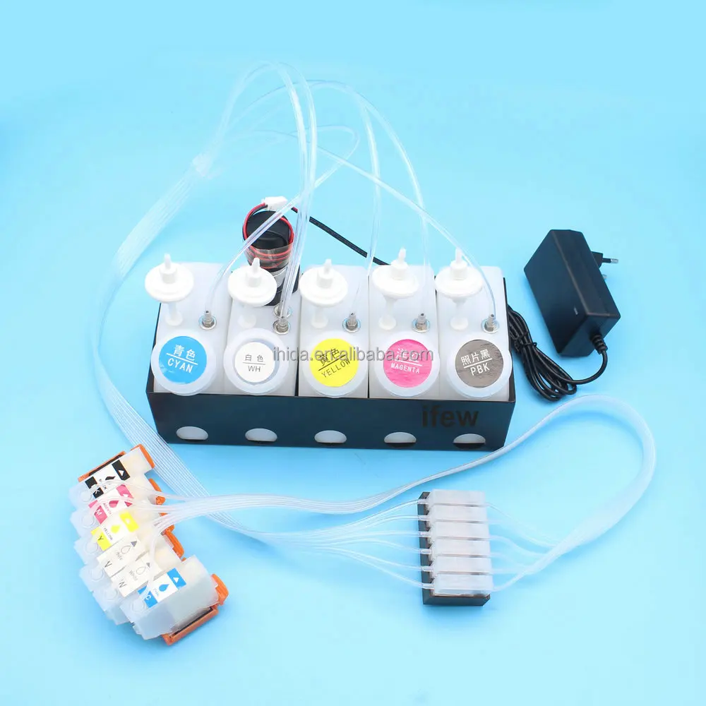 XP15000 CISS XP 15000 DTF Ink Supply System With Metal Frame For Epson White Ink Tank Kit With Stirrer No Chip DTF Printer Tool