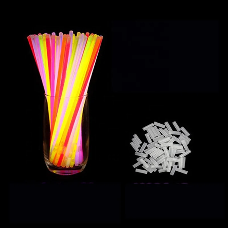 100 Pcs Fluorescent Rods Concert Manufacturer Flash Toys Luminous Led Glow Stick Set