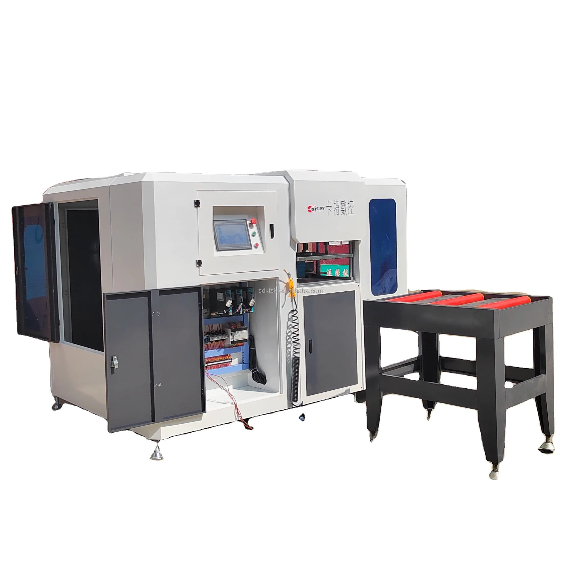 Aluminum window frame mullion profile 3 axis cnc end milling machine for aluminum profile processing