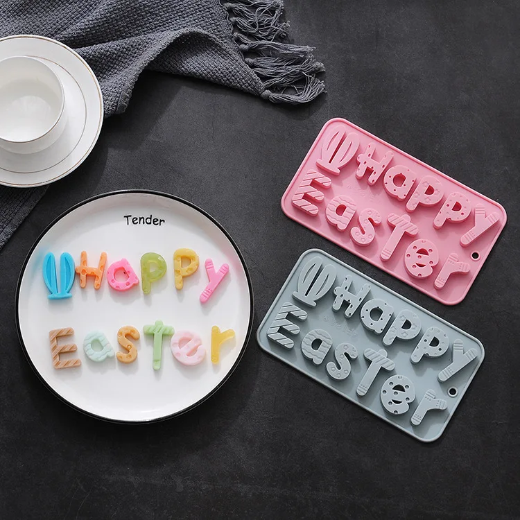 Egg Shaped Mold Baking Pan Resin Cake Chocolate Mold Easter Egg Silicone Bunny Silicon Molds for Chocolate