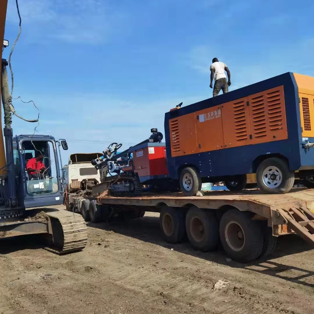 hongwuhuan Wholesale Portable Air Compressor for drilling rig mining Diesel Engine Screw air compressor