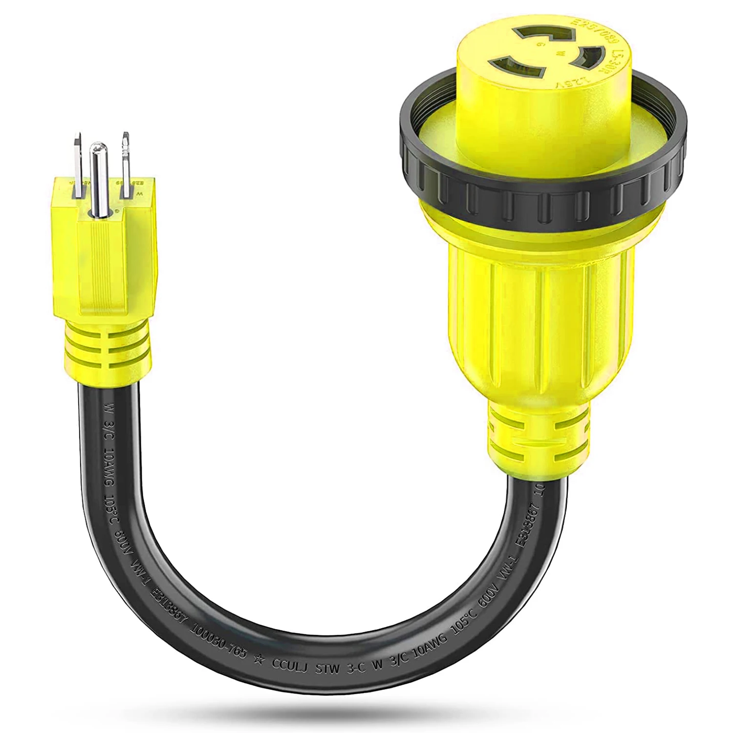 Удлинительный шнур-переходник с 30 А на 15 а 110 на RV с фиксирующим соединителем для трейлера RV