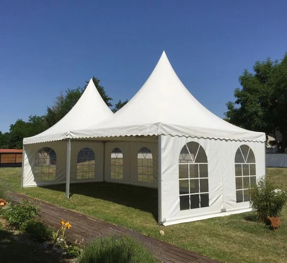 Outdoor 5x5 6x6 Pop Up Garden Gazebo Pagoda Awning Aluminum PVC Trade Show Tent Waterproof Wedding Exhibition Promotion Tent