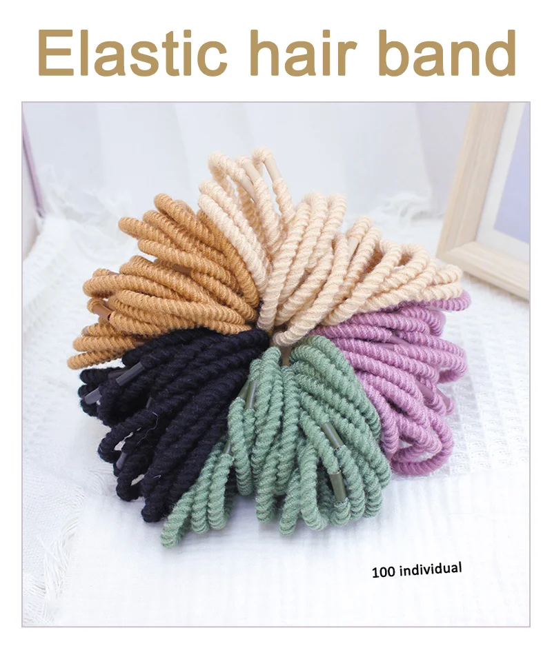 Wholesale factory price  Simple colorful elastic rubber hair bands  for daily life