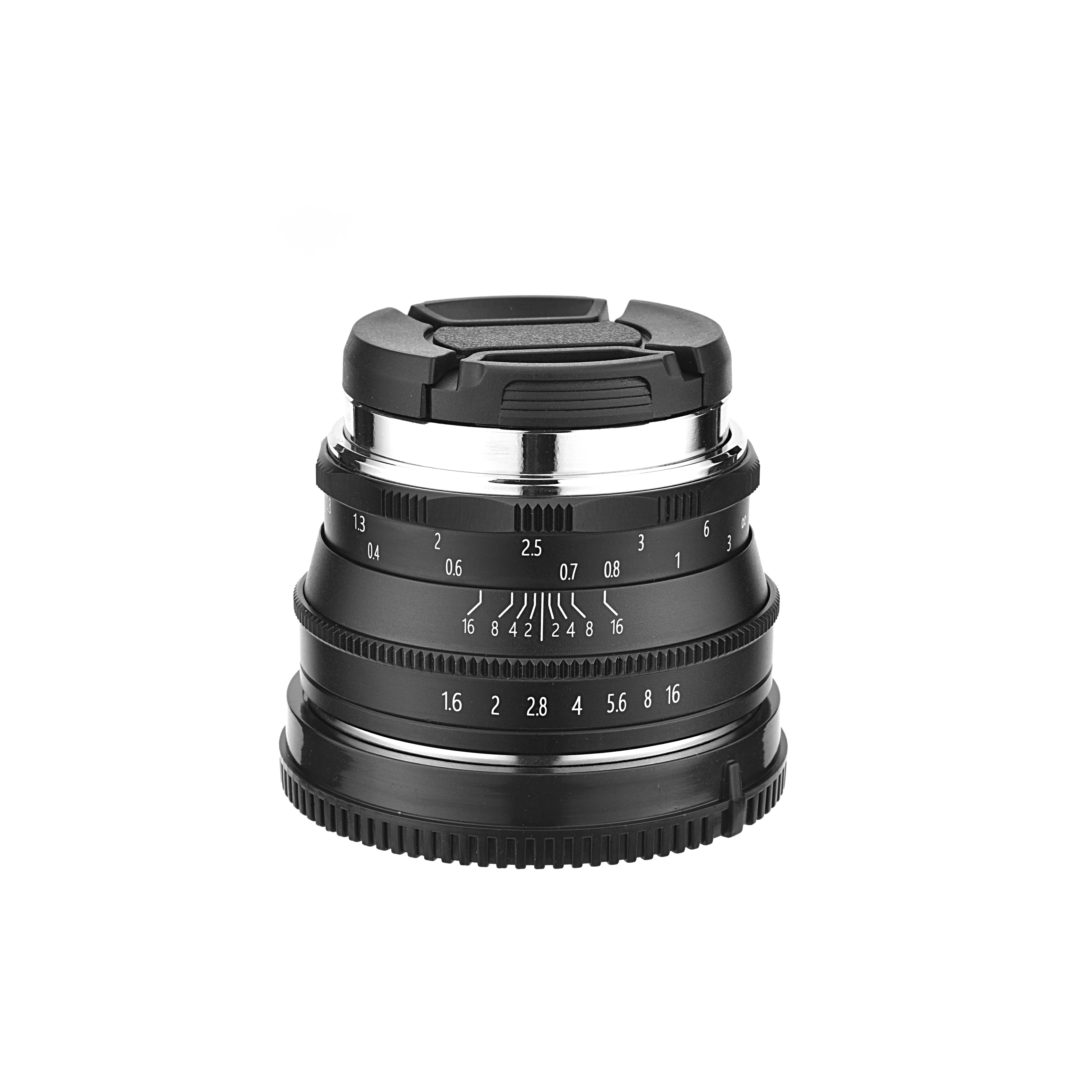 High Quality 35mm F1.6 M4/3 E Fx Mount Portrait Lens For Mirrorless Camera Lens