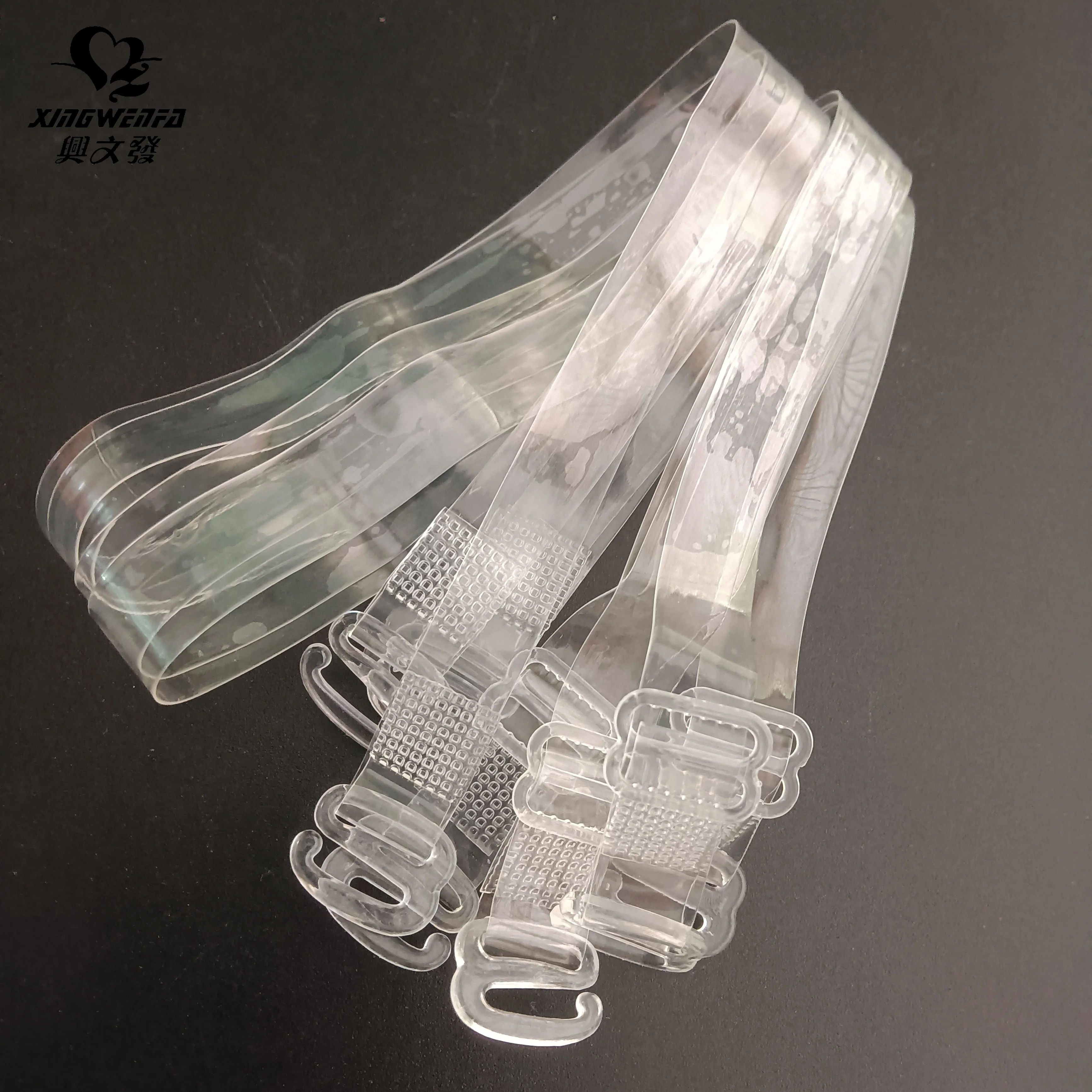 Transparent plastic bra strap 10mm 12mm Invisible bra  clear TPU strap