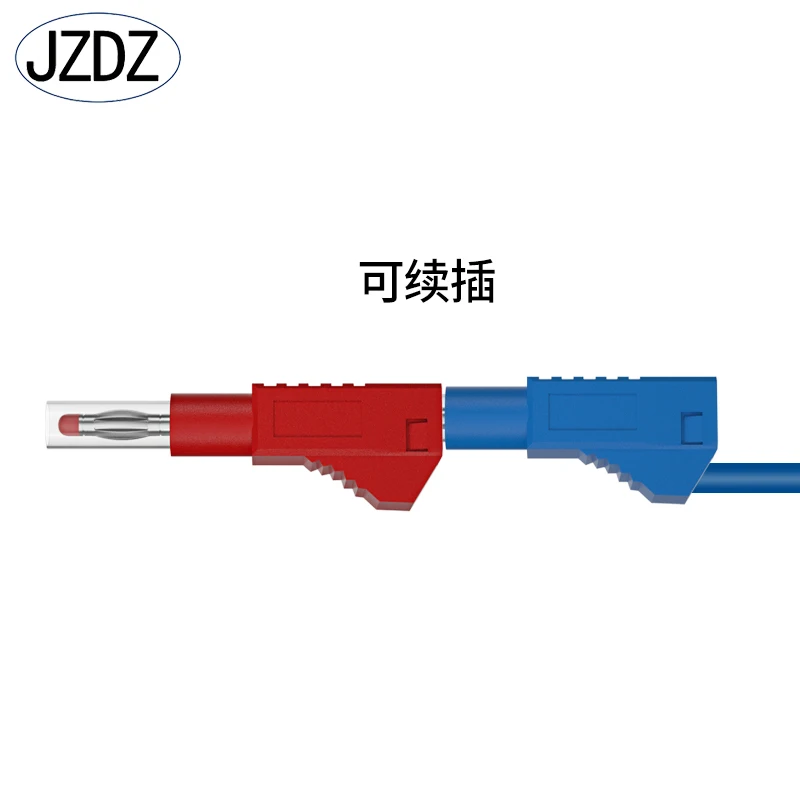 JZDZ J.10043 High-quality 4mm safe telescopic high-pressure banana plug can be superimposed