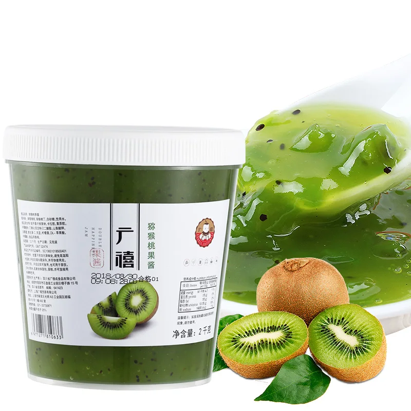 2 кг настоящий фруктовый киви джем с целлюлозой для магазинов и магазинов ликера