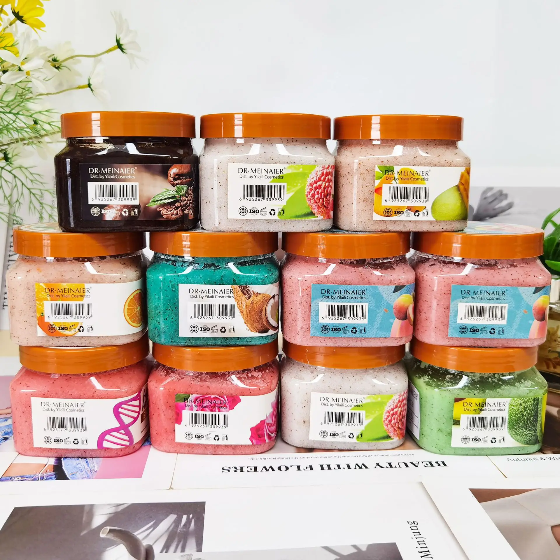 LOGO Customize Body Care Skin Exfoliator Lightening Candy Scrub Vegan Body Scrub