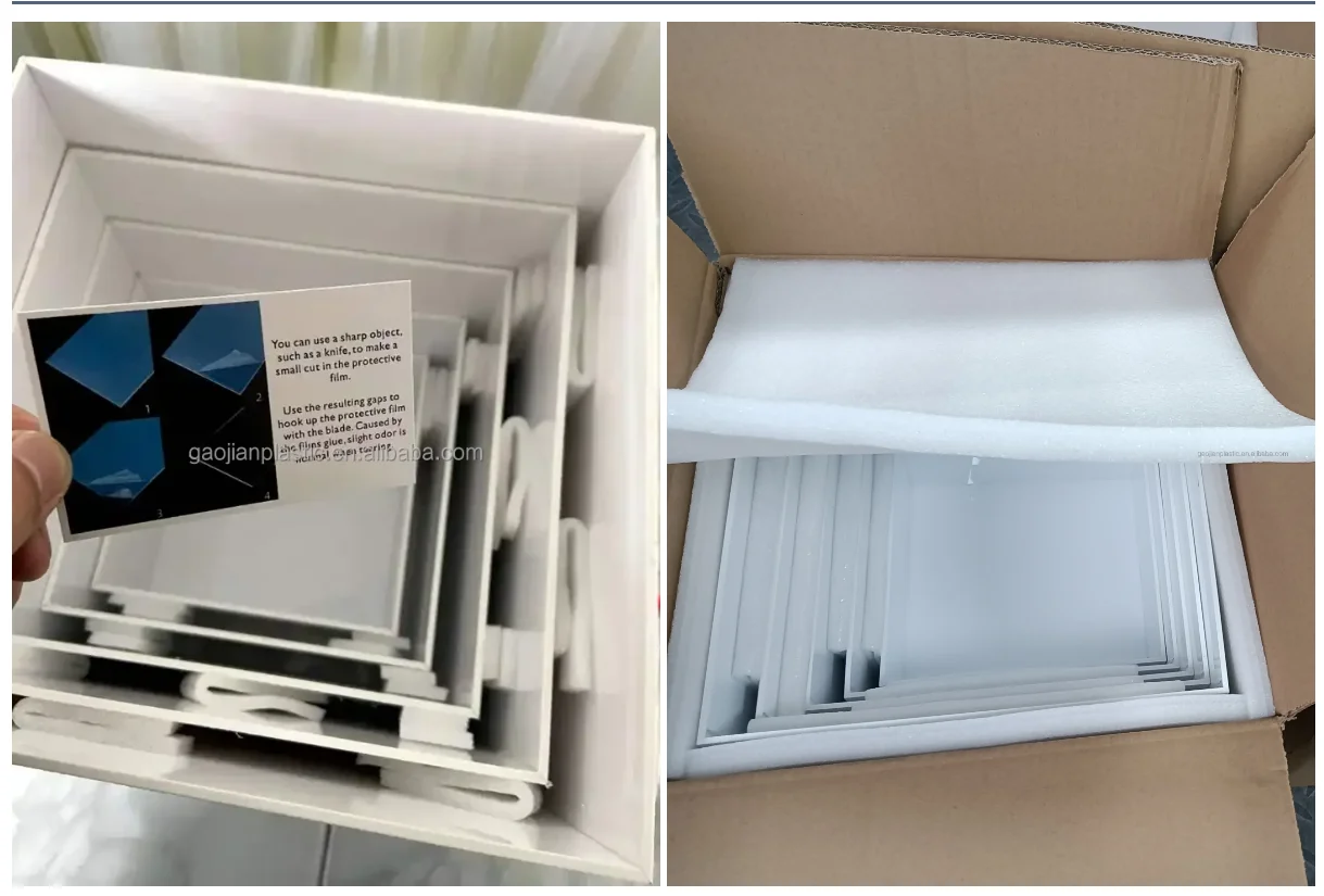 Square Food Dessert Display Stand White Acrylic Riser Cube Display Wedding Acrylic Food Cubes Plinth Stand Display