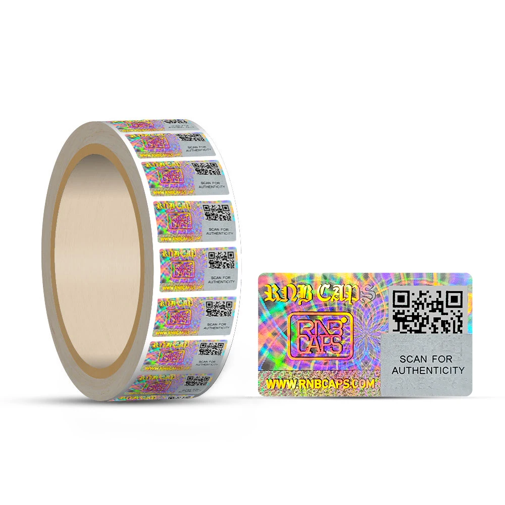 Custom Logo Hologram Sticker Roll Holographic Tamper Proof Security Label