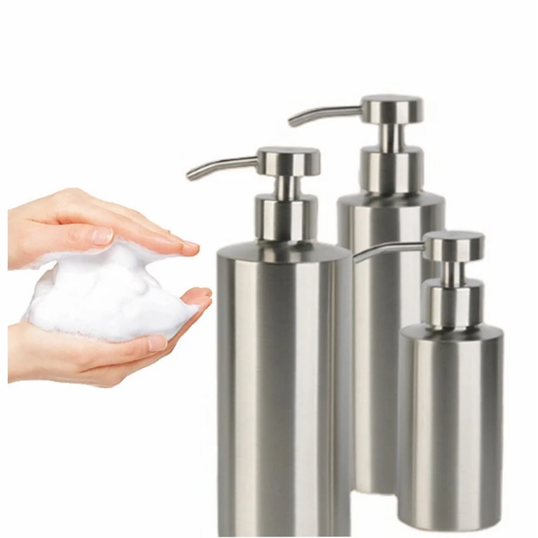 The Stainless Steel  Foaming Soap Dispenser,Foam Hand Soap Dispenser for Bathroom & Kitchen,
