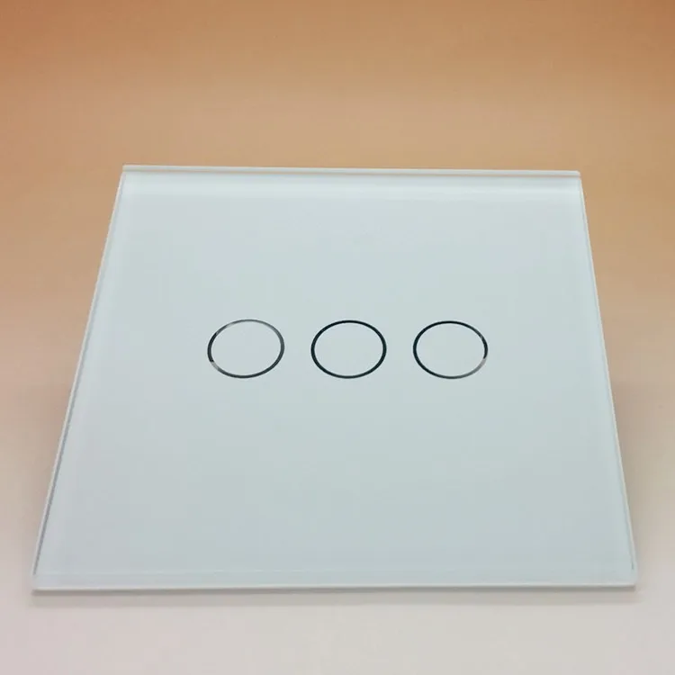 Smart Touch Screen Electrical Lighting Appliance Switch Toughened Glass Panel