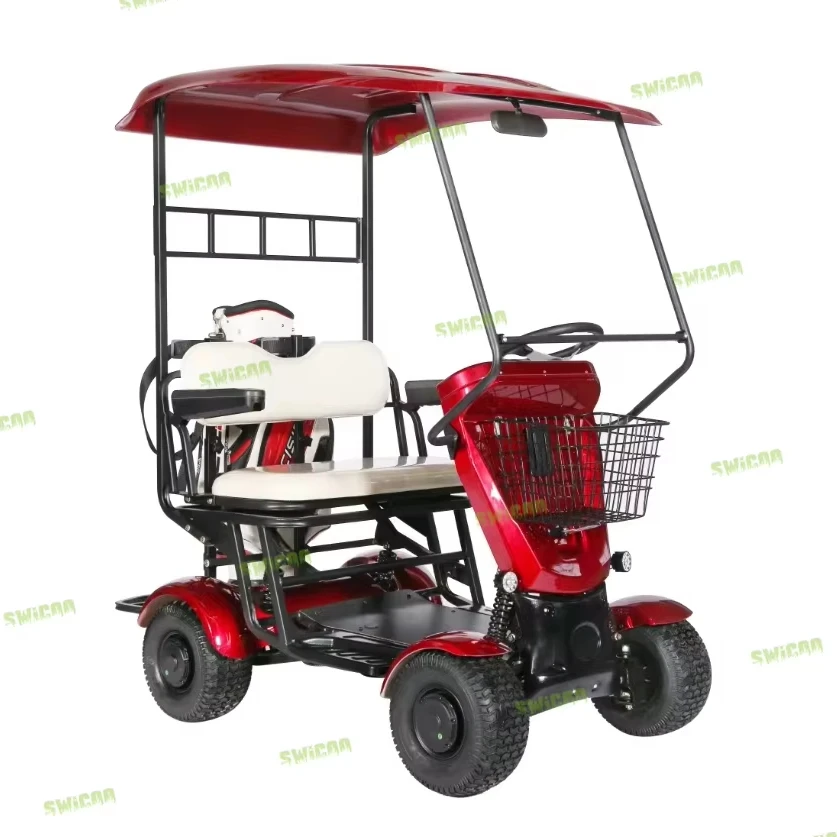 Ready to Ship 4*4 Electric Golf Cart 60V/30A Lithium Battery 4WD Off Road Buggy 2 Seater Golf Cart for Factory Direct Sale