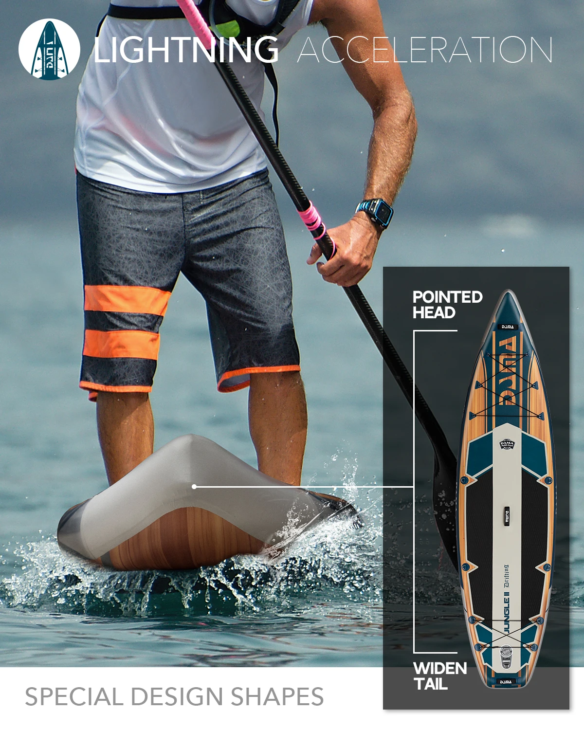 Custom wooden surfing board inflatable sup board stand up paddleboard surfboard isup standup paddle boards for Men