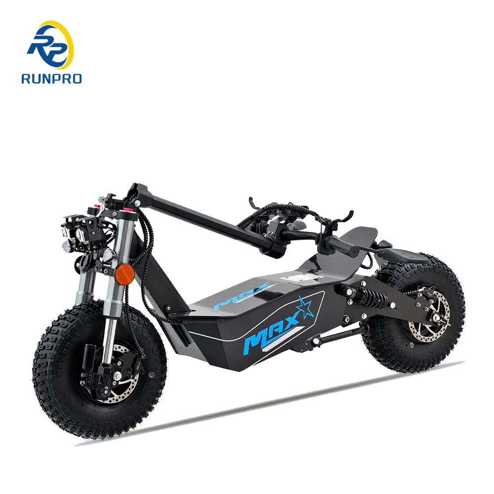 Off Road 2000W 3000W Mobility Electric Scooter COC EEC Brushless Motor 10inch Hub Motor Electric Scooter Motor Bike with CE
