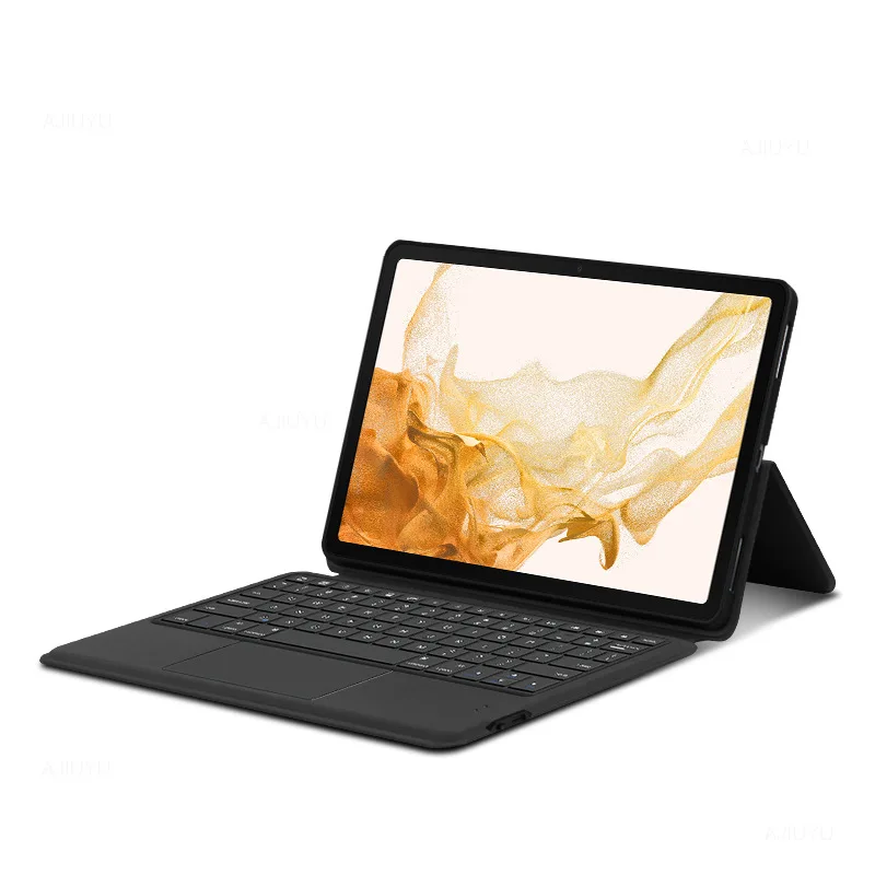 Teclado Wireless BT Keyboard Tablet Case for Samsung Tab S8 Plus S7 Plus A8 with Pen Holder
