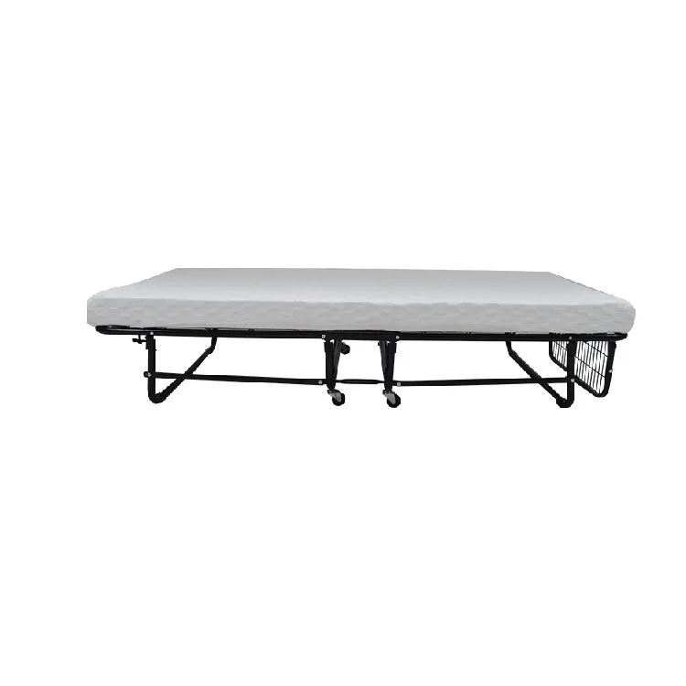 Queen Rollaway Folding Bed With Mattress Portable double metal bed