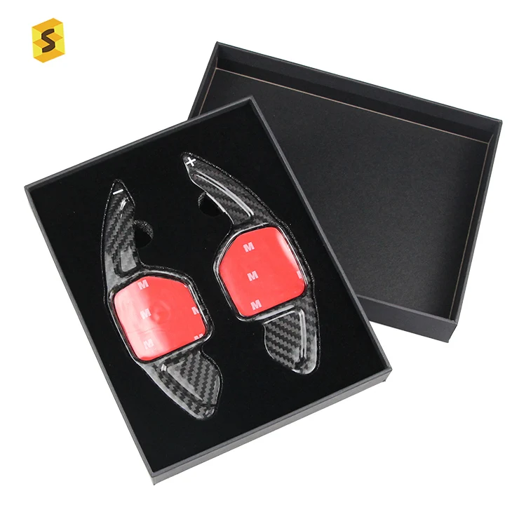 ES Real Carbon Fiber Paddle Shifter A1 A3 A4 Wheel Steering Extension For Audi