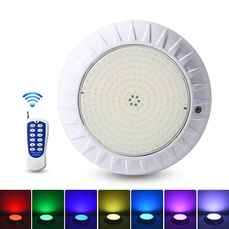 New LED Swimming Pool Lamp Wall Mounted Underwater Lamp Colorful Remote Control 18W 25W 35W