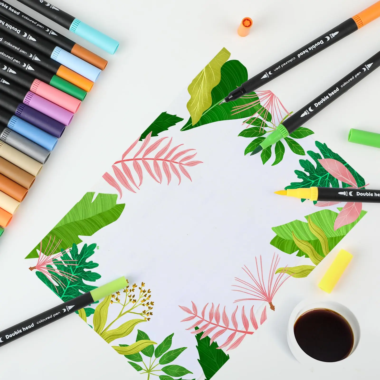 Marcadores Doble Punta Dual Tip Brush Markers 60 120 Colors Drawing Water Art Markers School Supplies Watercolor Marker Pen