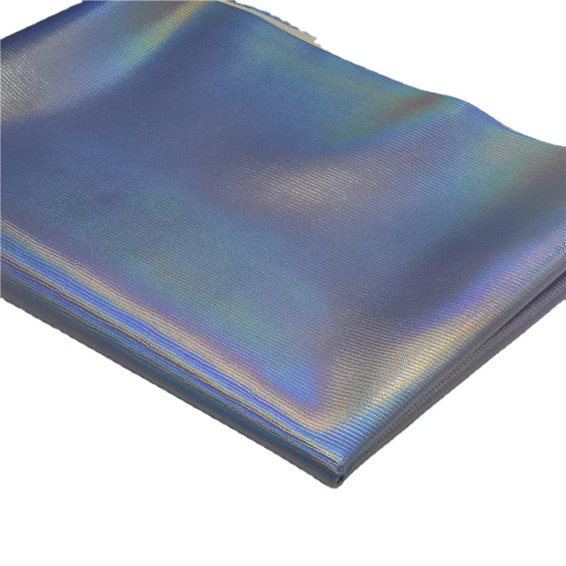 Sample Multi Colors Available PU Laminated Glitter Leather for Bags and Shoes