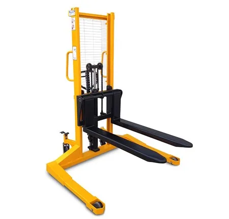 Straddle-leg 1.6m Manual forklift stacker hydraulic Pallet Stacker