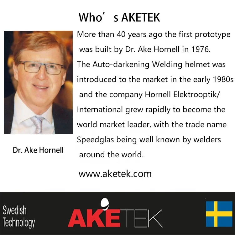 Sweden AKETEK True Color auto darkening welding helmet papr positive air pressure respiratorss