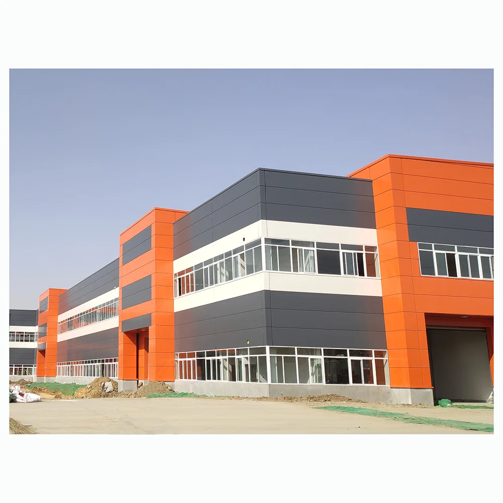 China Prefab Large Span Good Quality Steel Construction Metal Prefabricated Light Steel Structures Project Workshop Building