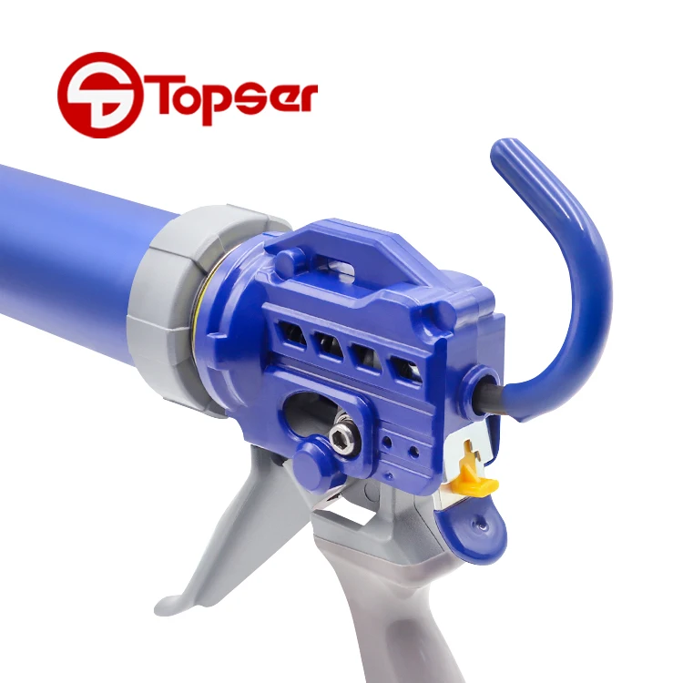 New Product Eleven Bearing 600ML Aluminum Alloy Sausage Caulking Gun Silicone Applicator Gun