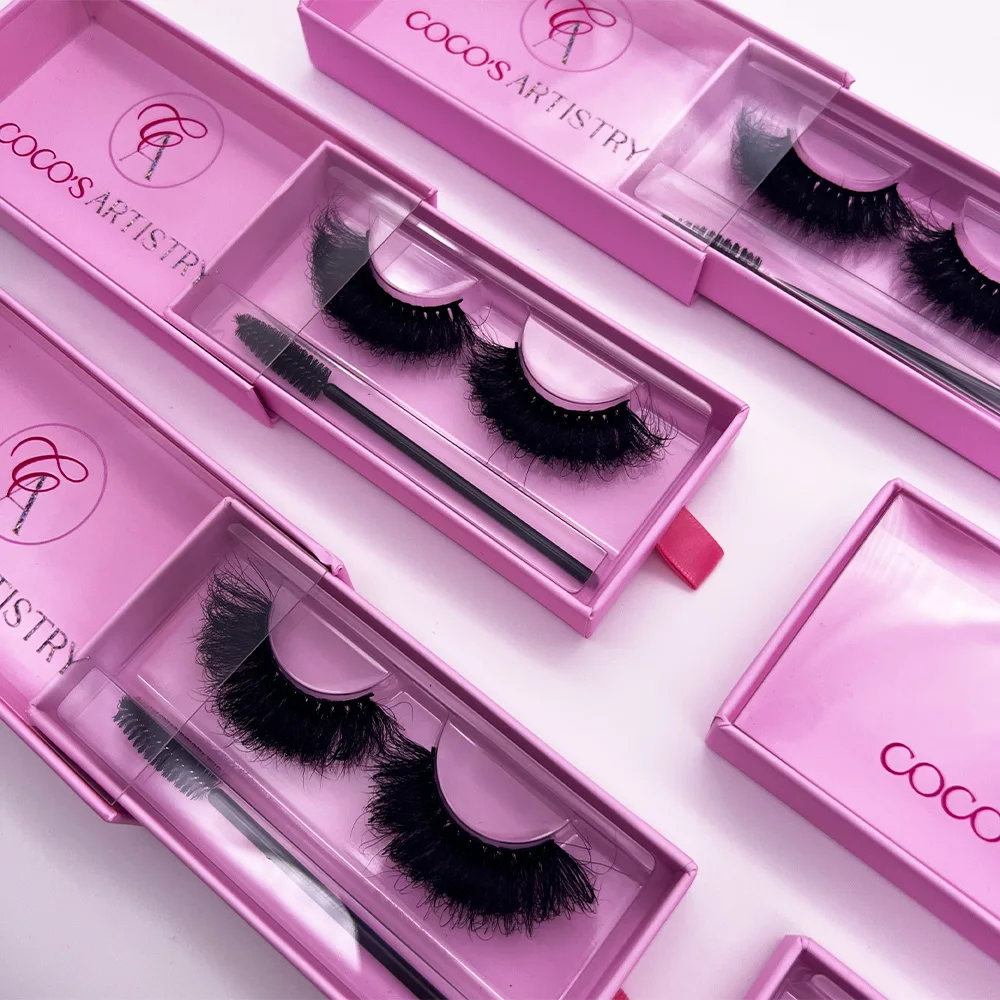 2022 eyelash case custom logo 3d mink vegan eyelash tweezer silk faux mink strip lash boxes