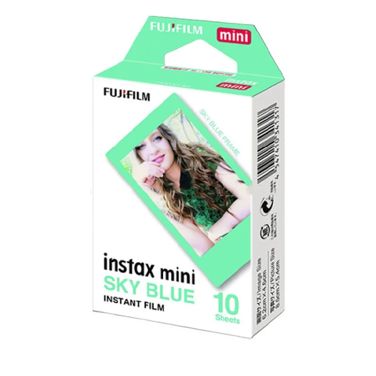 качество оптовая продажа Fujifilm Instax Мини Мгновенный фильм Небесно голубой рамки для мини 90 8 70 7s 50 25 SP-1 и т.