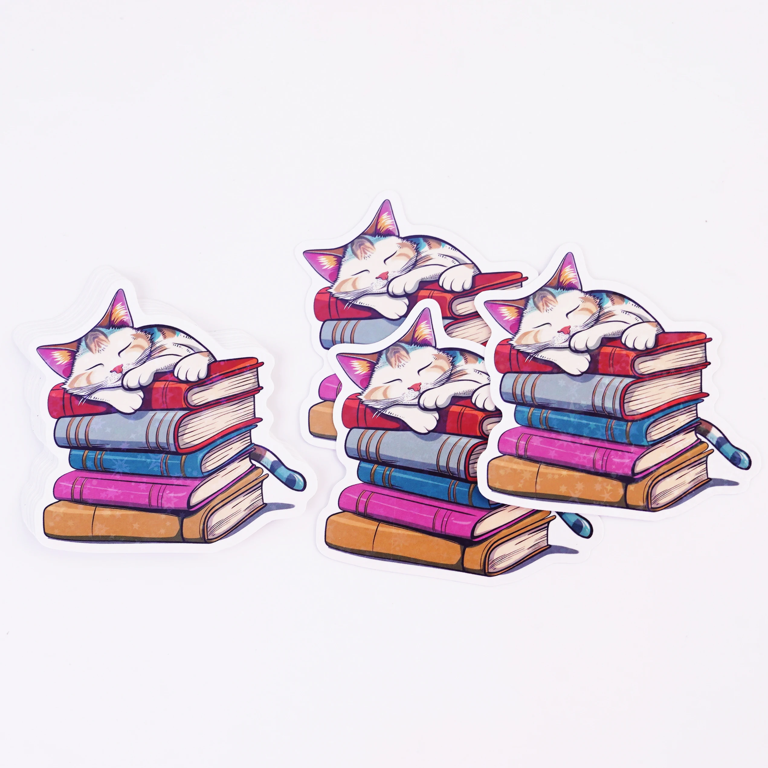 Custom Design Personalized Logo label printing Self Adhesive Waterproof PVC Vinyl Cartoon Die Cut Sticker with holographic film