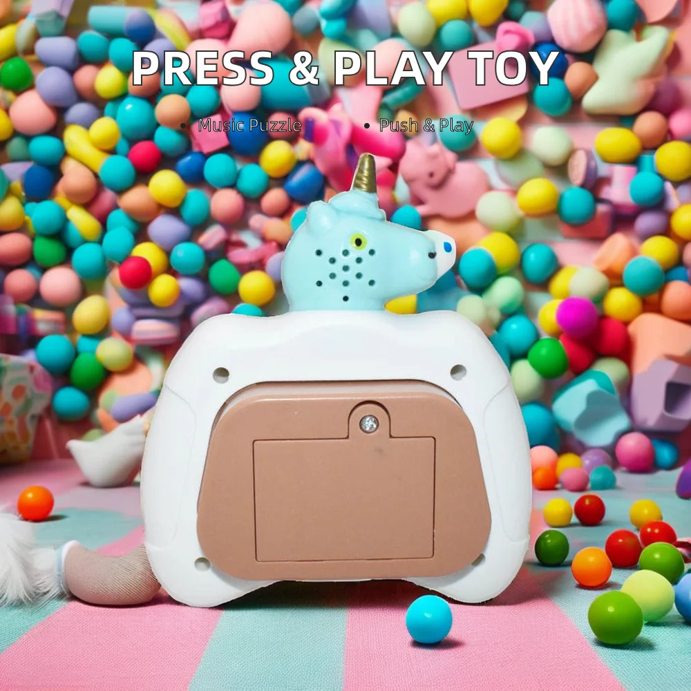 Hot Speed Push Music Game Machine Educational Plastic Toy for Children to Exercise Hands and Brains by Pressing Buttons