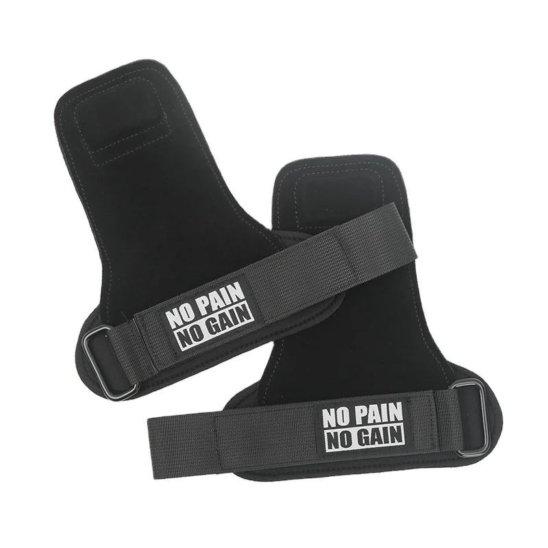 Cowhide Gym Grips Gloves Weightlifting Fitness Pull Up Workout Equipment Anti-Slip Wear-Resistance Palm Protection