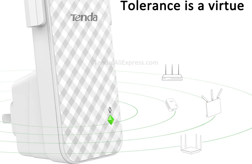 Tenda Repeater A9 Wireless Router Wireless Range Extender Wifi Signal Amplifier Repeater AP Receiving Launch Client+AP