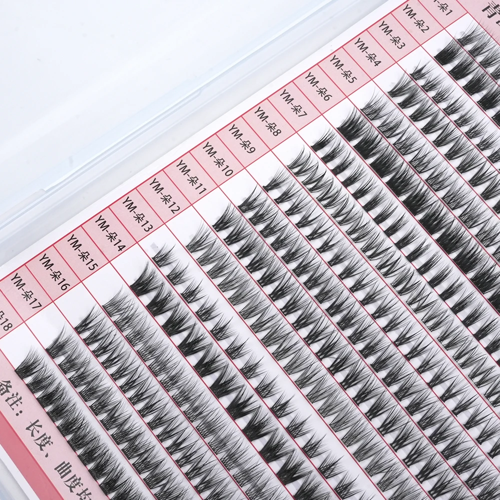 Ресницы для наращивания из искусственной норки с сегментами новый дизайн 2022 года