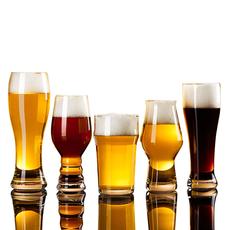 All In Brew Bar Use Craft Beer Crystal Cup IPA Pilsen Ale Tulip Beer Glass Draft Beer Glass With Custom Logo